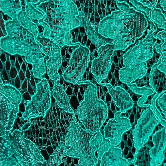 Tadashi shoji Elegant Green Lace Dress sz 10 - Picture 11 of 13